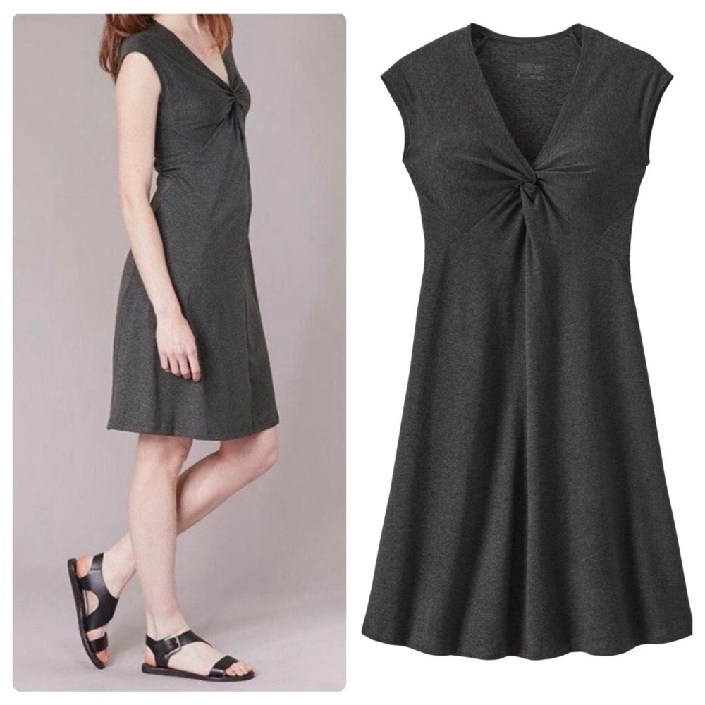 Patagonia Seabrook Bandha Dress Dark Heather Gray size Small